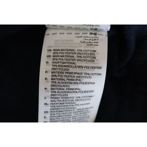 Adidas GL9579 Men's Sz XL Collegiate Navy Blue A432 Fleece Hoodie Sweatshirt - Picture 5 of 8